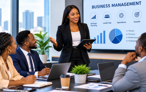 Confident Business Strategy Presentation
